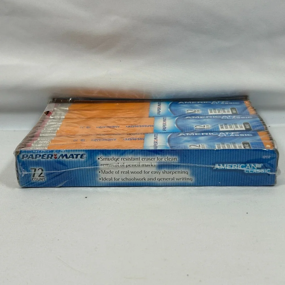 Vintage Paper Mate American Classic Wood Pencils 72 Pencils HB #2 USA Made 2003‎